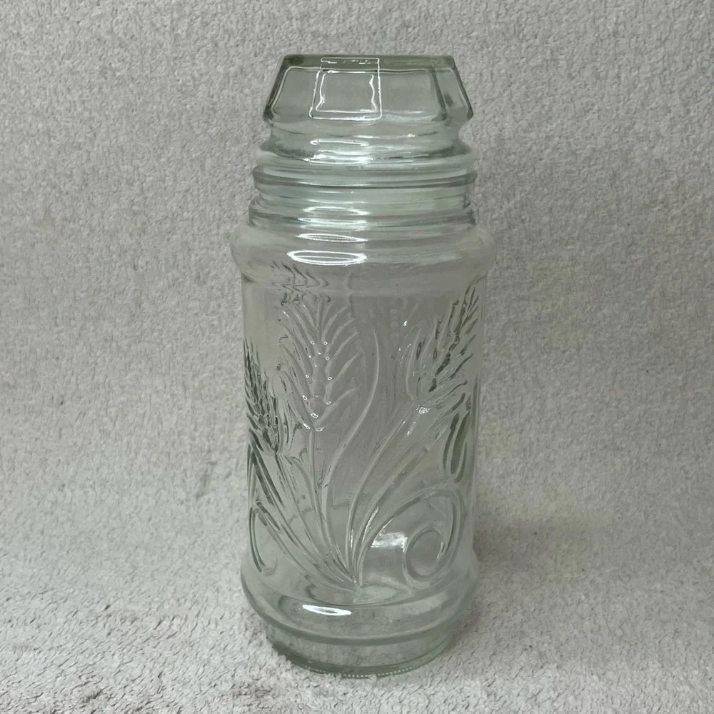 Vintage Mr Peanut Reusable Glass Jar 1982 VTG Retro 80s Kitchen Storage Collect